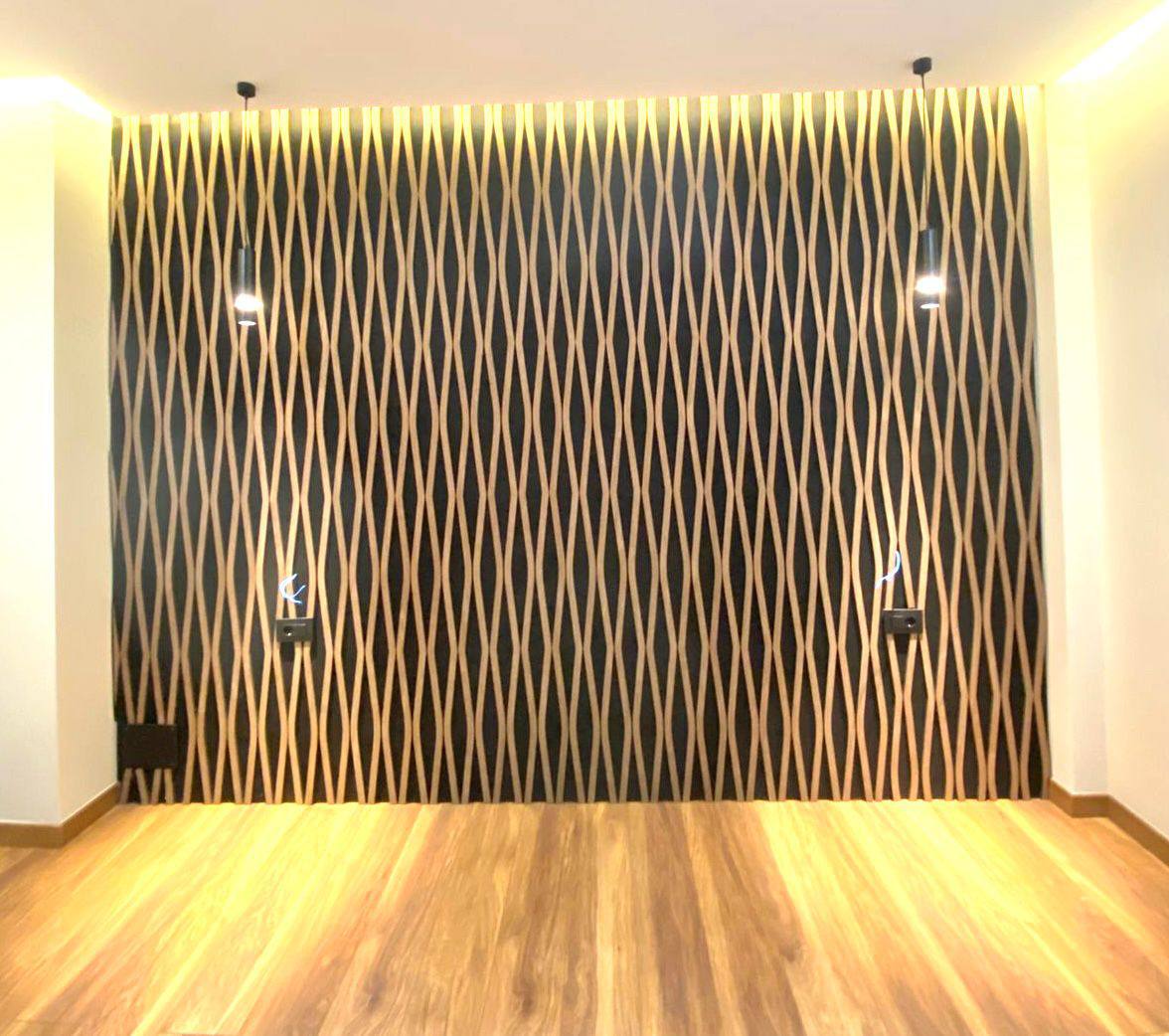 Panele WPC të instaluara – efekt valë